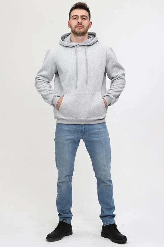 Fermuarlı Kapüşonlu Sweatshirt